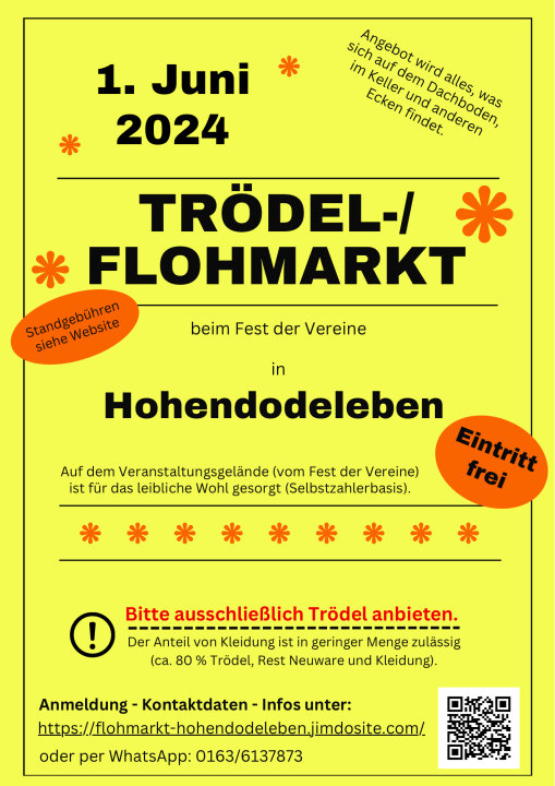  Trödel-/Flohmarkt Hohendodeleben - Foto 1