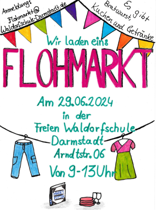  9-13 Uhr: Flohmarkt Waldorfschule Darmstadt-Eberstadt - Foto 1