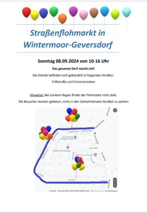 Großer Straßenflohmarkt Dorfflohmarkt 22.06.2025 Wintermoor-Geversdorf bei Schneverdingen - Foto 1