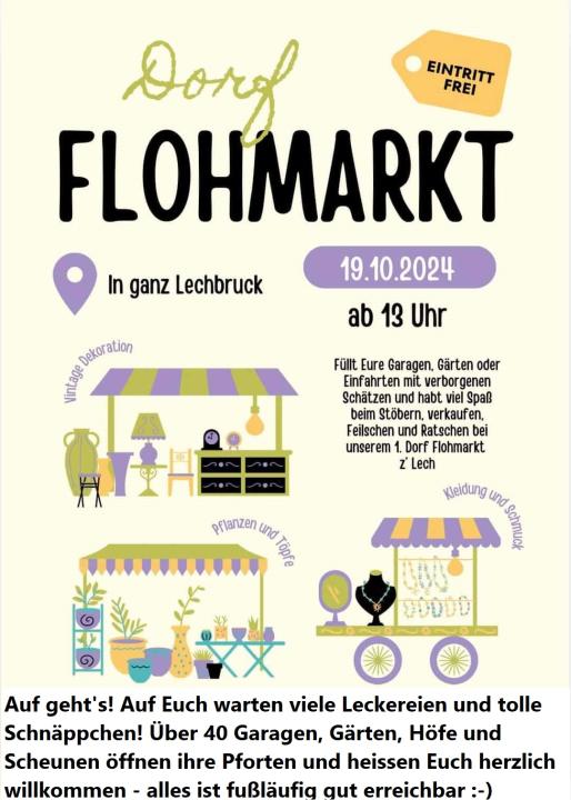  1. Lechbrucker Dorfflohmarkt in ganz Lechbruck - Foto 1