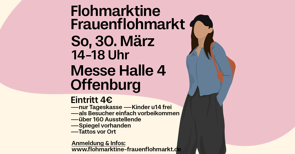  FLOHMARKTINE FRAUENFLOHMARKT am 30. März in Offenburg! - Foto 1