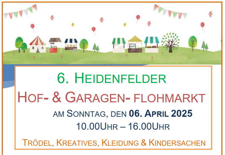  6. Hof- & Garagenflohmarkt in 97520 Heidenfeld - Foto 1