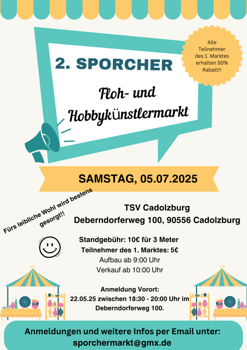 2. Sporcher Floh- und Hobbykünstlermarkt - Foto 1