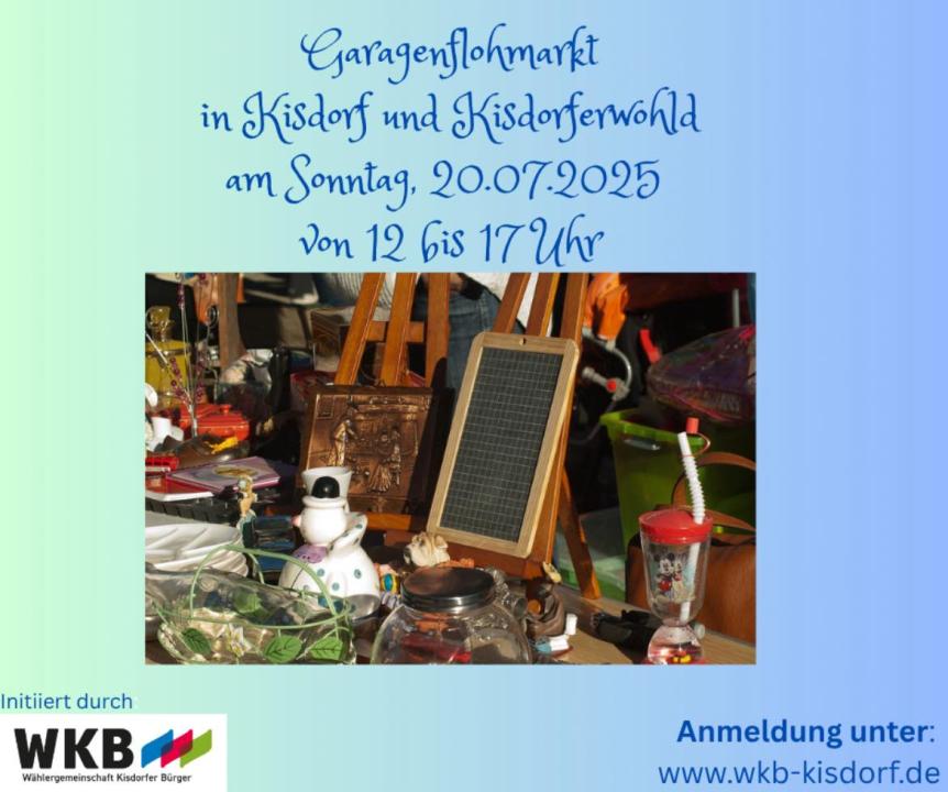 1. Kisdorfer Garagenflohmarkt - Foto 1