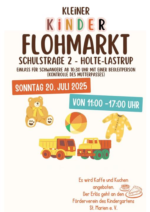 1. Kleiner Kinder Flohmarkt Holte-Lastrup - Foto 1