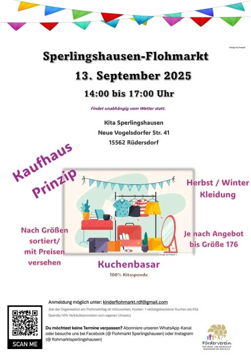 Sperlingshausen-Flohmarkt, Kinderflohmarkt im Kaufhausprinzip - Foto 1