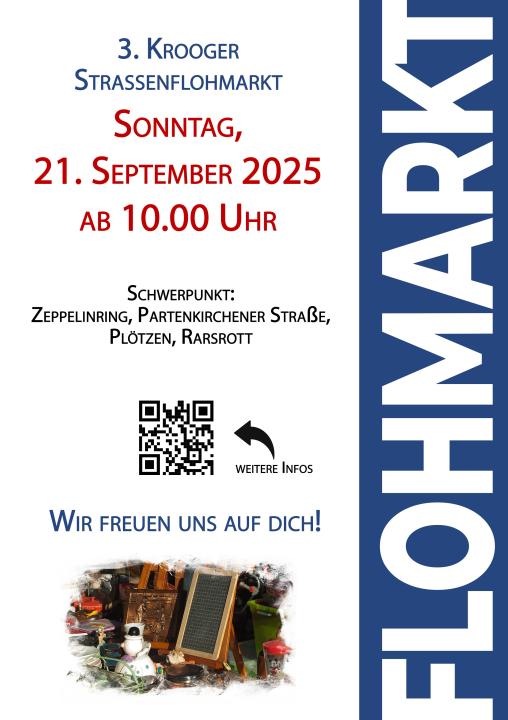 3. Krooger Straßenflohmarkt Flohmarkt 21.09.2025 - Foto 1