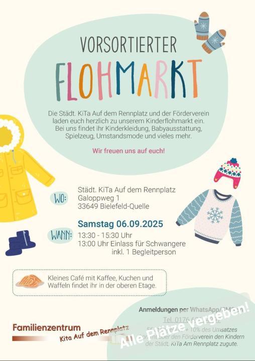 Winterflohmarkt der städt. Kita auf dem Rennplatz - Foto 1