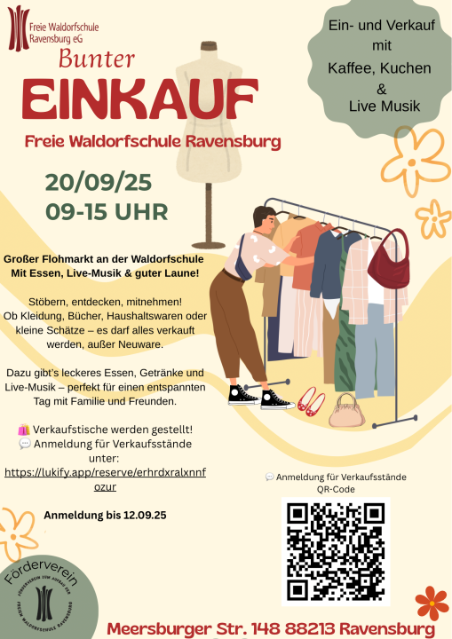 Großer Flohmarkt an der Waldorfschule Ravensburg - Mit Essen, Livemusik & Guter Laune - Foto 1