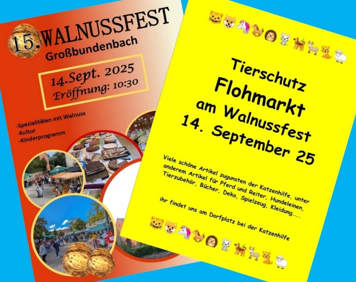 Kleiner Tierschutz Flohmarkt am Walnussfest - Foto 1