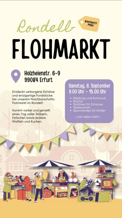  Rondellflohmarkt im Brühl mit Kindersachen, Kleidung, Büchern und Trödel - Foto 1