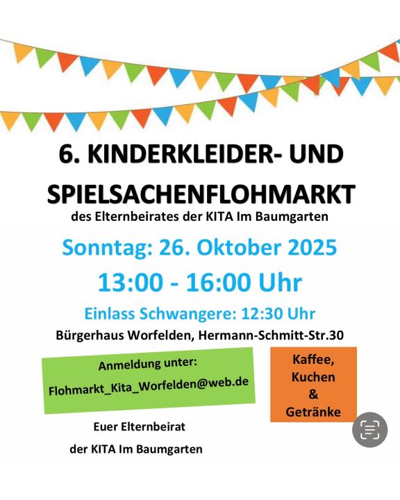  6. Kinderkleider- und Spielsachenflohmarkt des Elternbeirates der Kita Im Baumgarten im Bürgerhaus - Foto 1