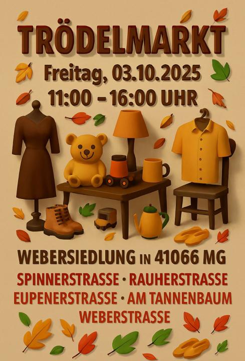  Vorgarten Trödel in der Webersiedlung in Mönchengladbach-Neuwerk - Foto 1