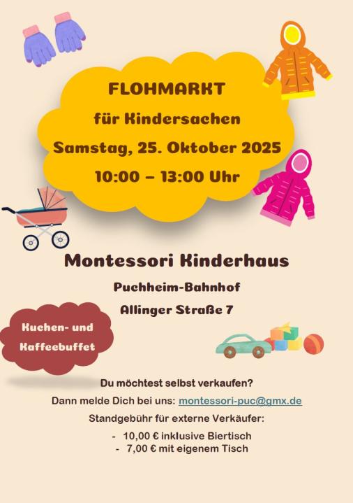  Kinderflohmarkt im Montessori Kinderhaus - Foto 1
