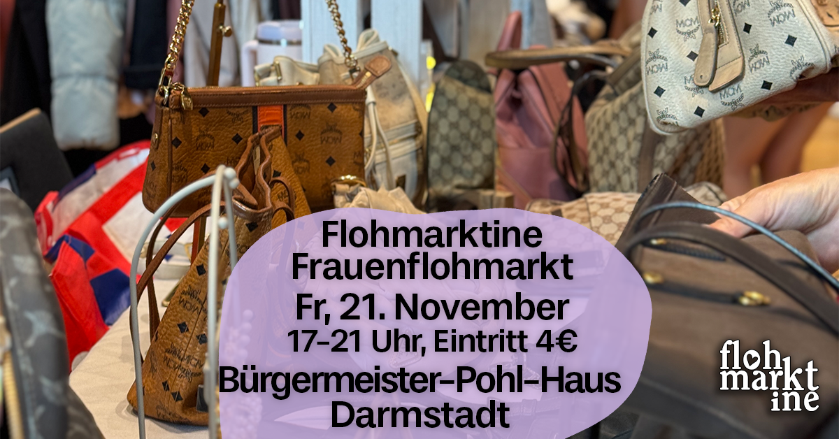 Flohmarktine Frauenflohmarkt / Mädchenflohmarkt! Fr, 21. Nov Bürgermeister-Pohl-Haus Darmstadt - Foto 1