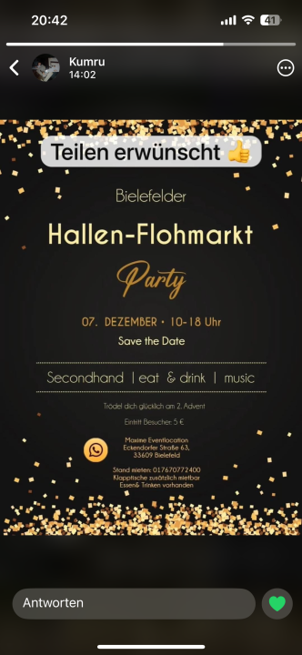  Bielefelder Hallenflohmarkt - Foto 1