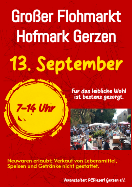  Großer Flohmarkt in Gerzen - Foto 1