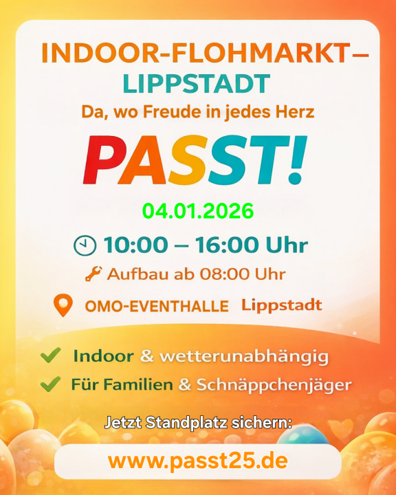  Indoor-Flohmarkt in Lippstadt OMO-Eventhalle - Foto 1