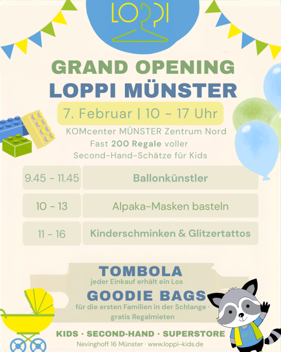  LOPPI Floh-Supermarkt für Kindersachen Münster NEUERÖFFNUNG - Foto 1