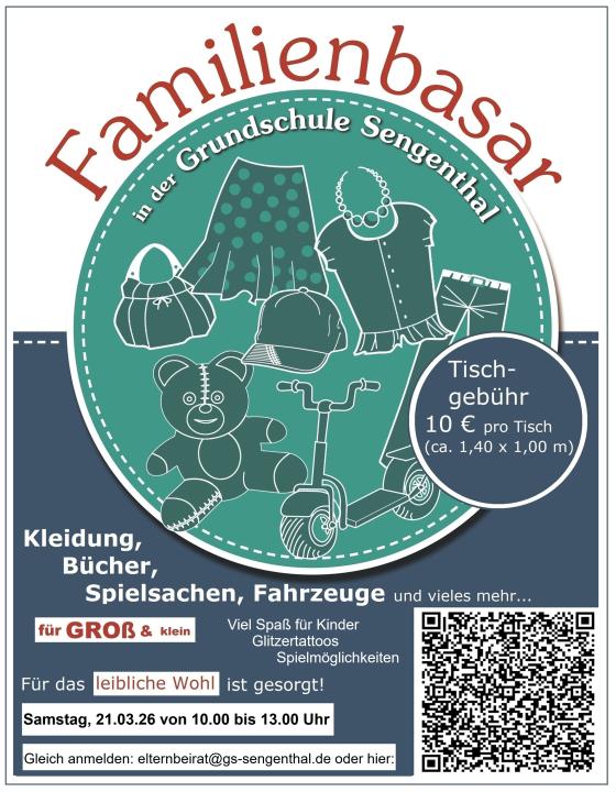  Kaufen und Verkaufen beim Familienbasar in der Grundschule Sengenthal am 21. März 2026 - Foto 1