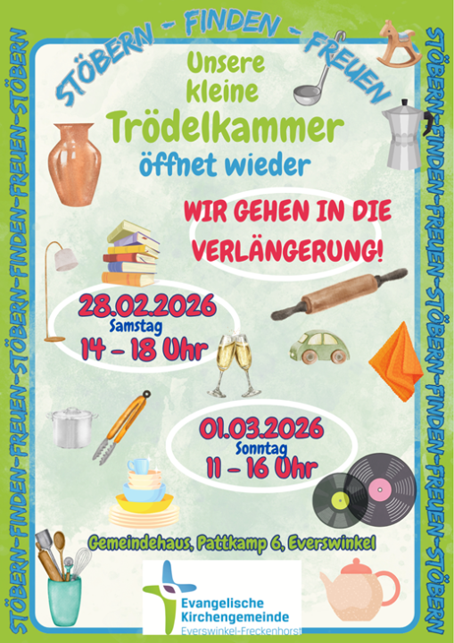  "Unsere Kleine Trödelkammer" lädt Flohmarkt-Fans zum Stöbern nach Everswinkel ein - Foto 1