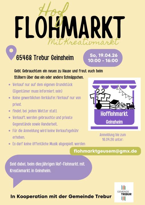  Hofflohmarkt Geinsheim mit Kreativmarkt - Foto 1