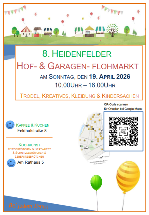  8. Hof- & Garagenflohmarkt in Heidenfeld - Foto 1