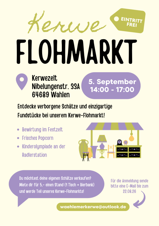  Wählemer Kerwe-Flohmarkt 2026 - Foto 1