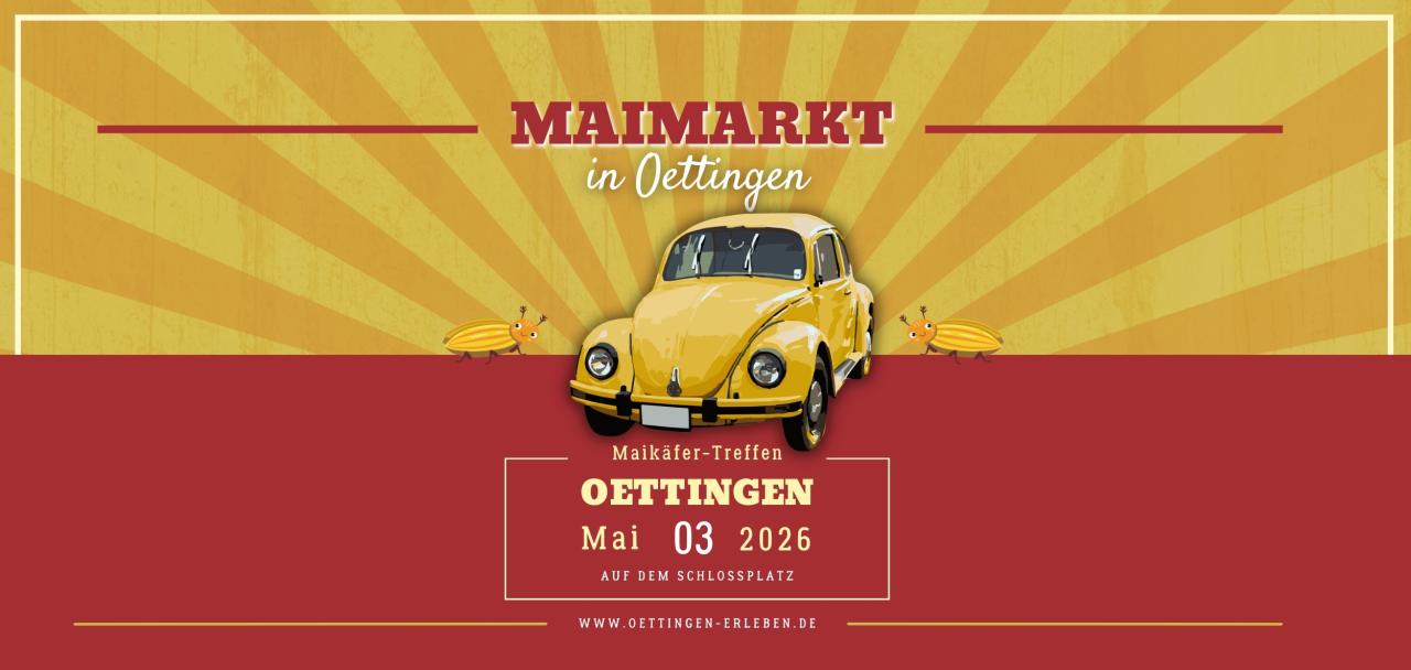  Maimarkt "Maikäfer-Treffen" am 3. Mai 2026 in Oettingen - Foto 1