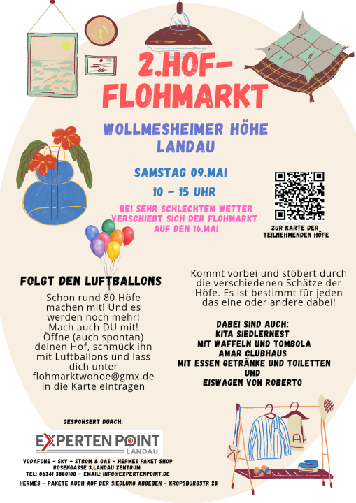  Hofflohmarkt Wollmesheimer Höhe am 09.05.26 - Foto 1