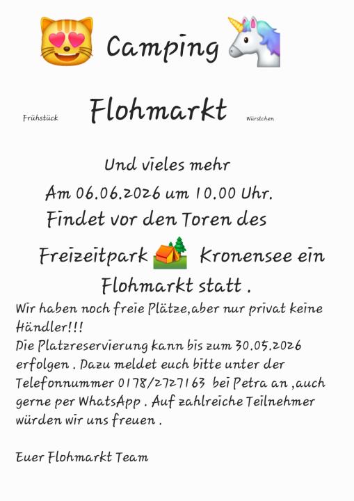  Flohmarkt am Campingplatz - Kronensee - Foto 1