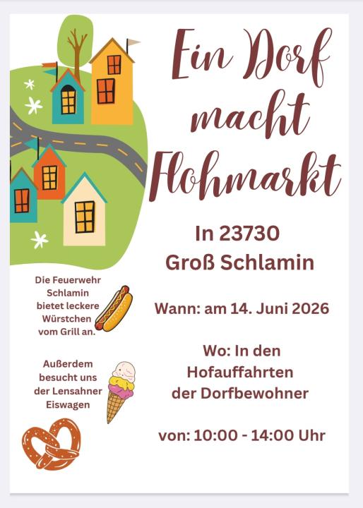  Dorfflohmarkt Groß Schlamin - Foto 1