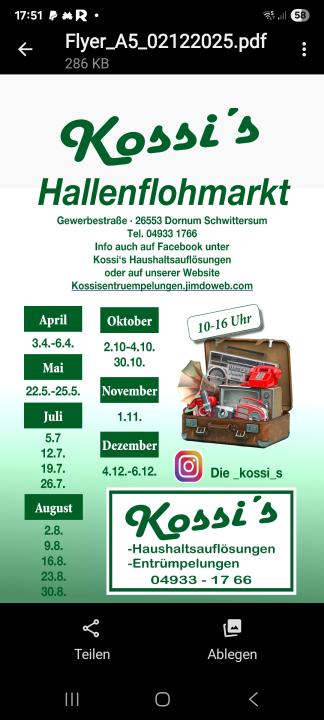  Kossi's Hallenflohmarkt - Foto 1