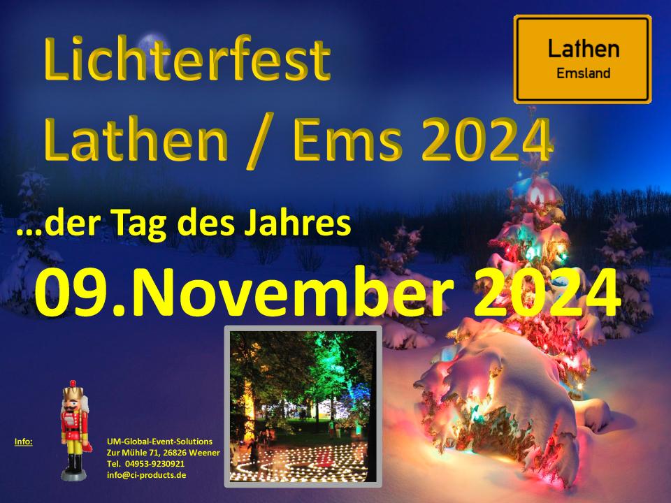  Lichterfest mit kunsthandwerklichem Ambiente in Lathen/Ems 09.11.2024 - Foto 1