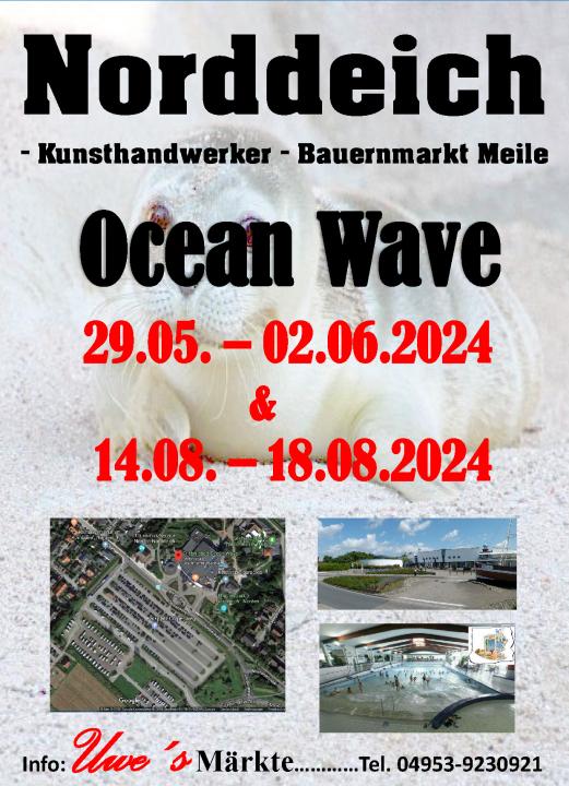  Kunsthandwerker- und Bauernmarkt Norddeich Ocean Wave Mai/Juni 2024 - Foto 1