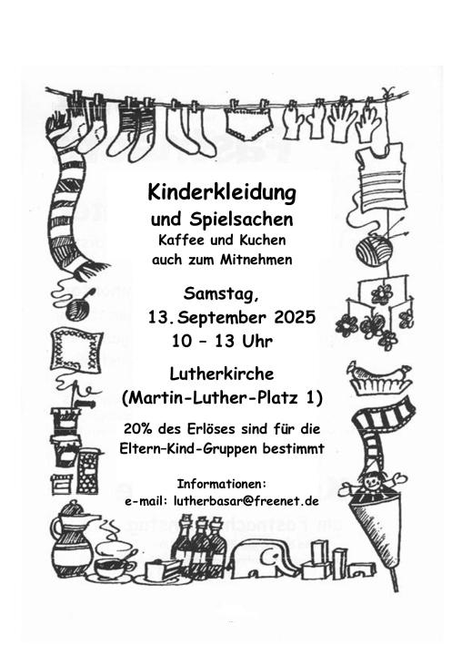  Kinderkleider- und Spielzeugbasar der Luthergemeinde - Foto 1