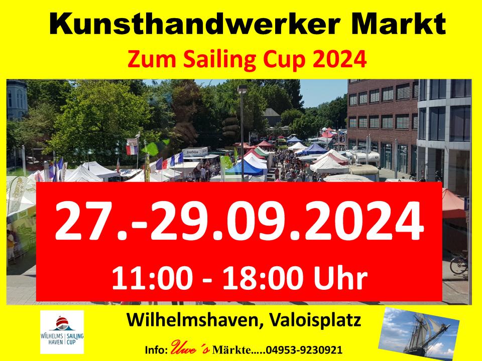  Wilhelmshaven Valoisplatz Zentrum Kunsthandwerker- und Bauernmarkt zum Sailing Cup 2024 - Foto 2