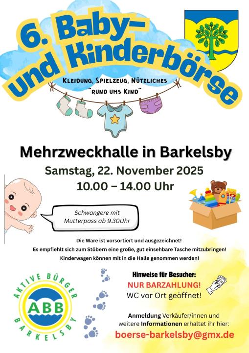6. Baby-und Kinderbörse der Aktiven Bürger Barkelsby - Foto 1