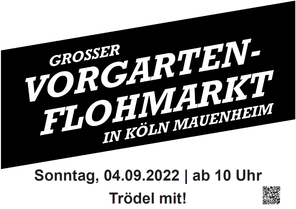  Kölns größter Vorgartenflohmarkt Köln-Mauenheim am  22.09.2024 – ab 10 Uhr - Foto 1
