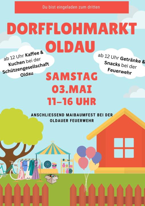 Dorfflohmarkt in Oldau mit Maibaumfest bei der Feuerwehr - Foto 1