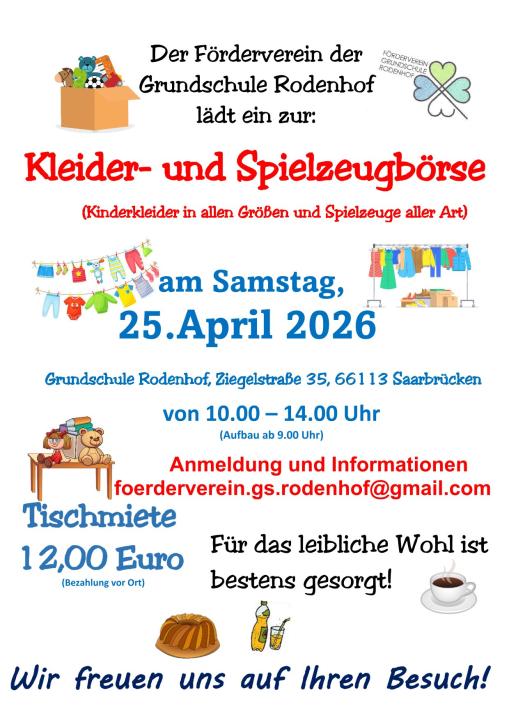  Kinderkleider-und Spielzeugbörse Grundschule Saarbrücken Rodenhof - Foto 1