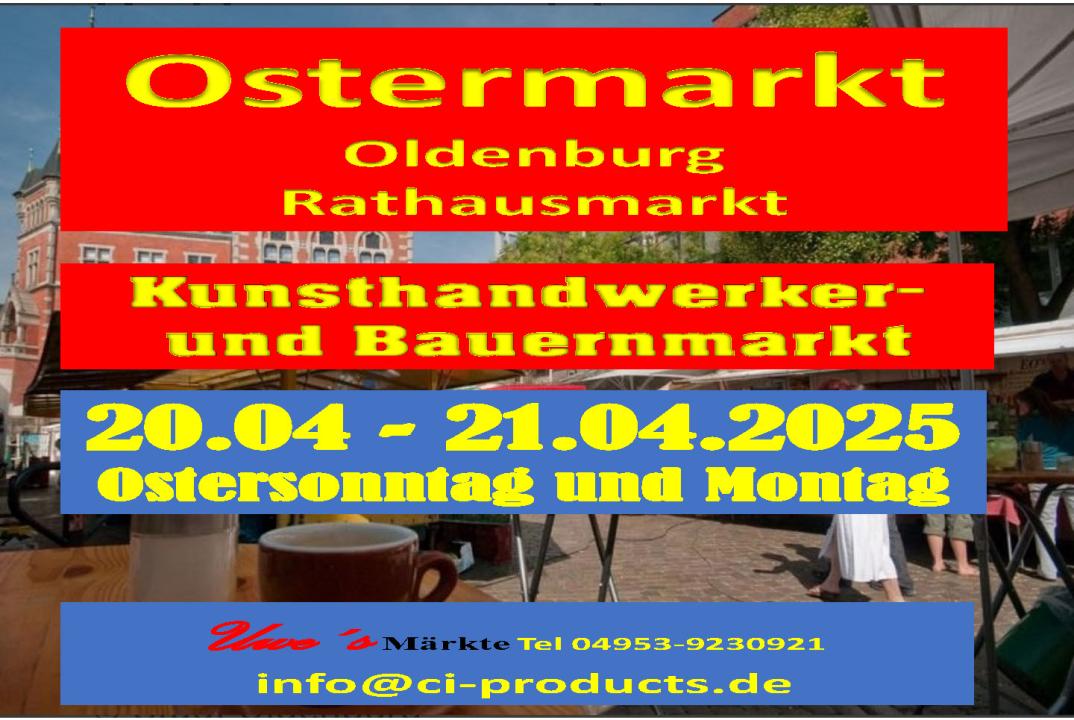  Ostermarkt Oldenburg Kunsthandwerker- und Bauernmarkt 2025 - Foto 2