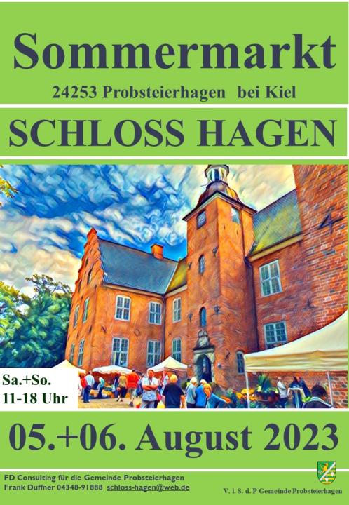  Sommermarkt auf Schloss Hagen in Probsteierhagen bei Kiel - Foto 1