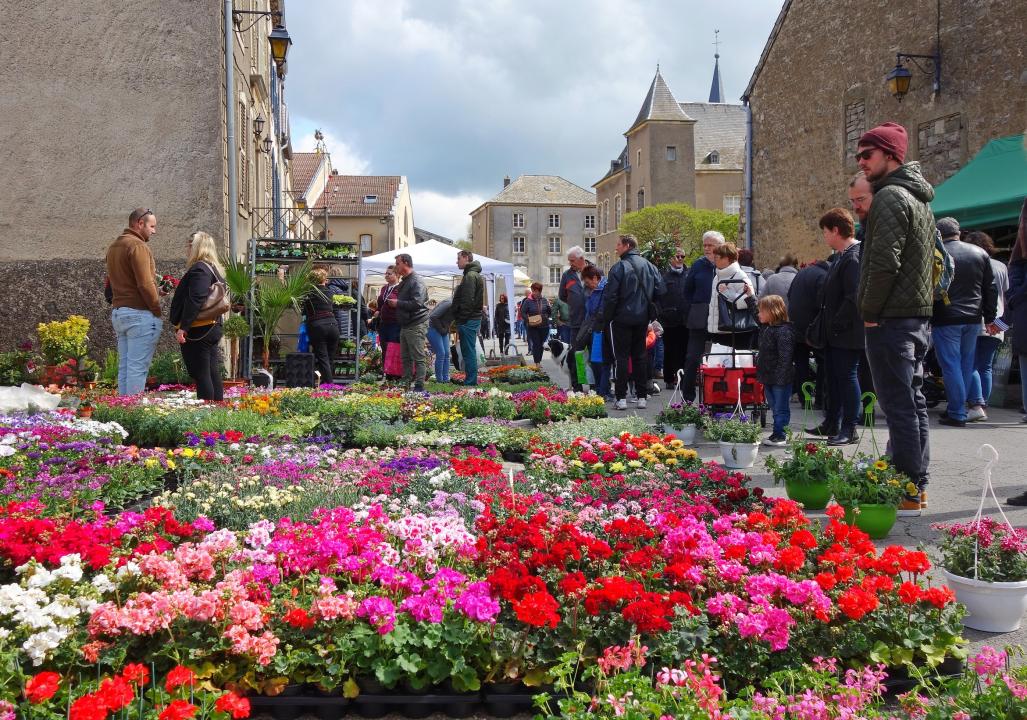  30. Blumenmarkt und Markt für Gartendeko in Rodemack (Lothringen) - Foto 1