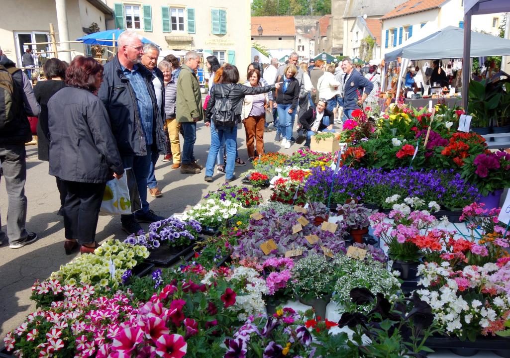  30. Blumenmarkt und Markt für Gartendeko in Rodemack (Lothringen) - Foto 2