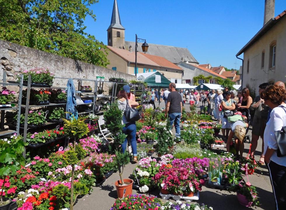  30. Blumenmarkt und Markt für Gartendeko in Rodemack (Lothringen) - Foto 3
