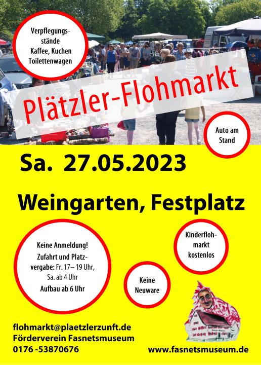  Großer Plätzler-Flohmarkt  Weingarten vom Förderverein Fasnetsmuseum - Foto 3