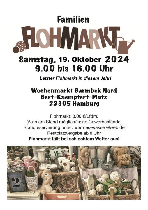  Barmbeker Familien-Flohmarkt - Foto 1