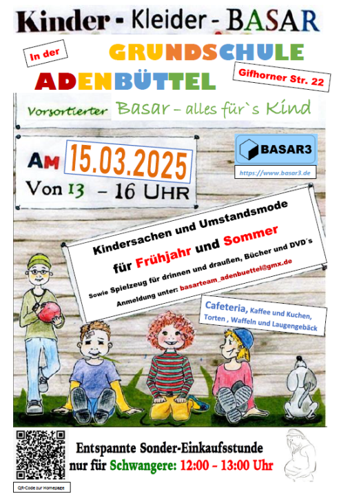  Kinder-Kleider-Basar Adenbüttel, vorsortiert, Festpreise, nur Barzahlung - Foto 1