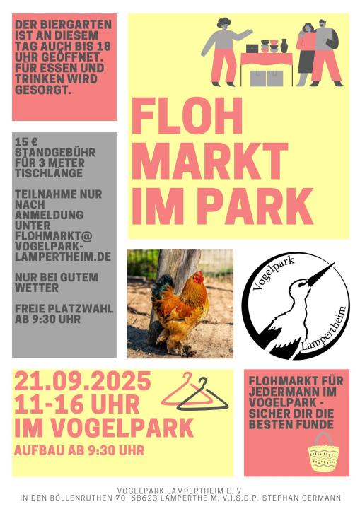 Flohmarkt im Vogelpark Lampertheim e.V. - Foto 1